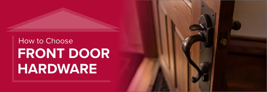 Long Front Door Handle for Home Decor, Textured Bronze Main Door